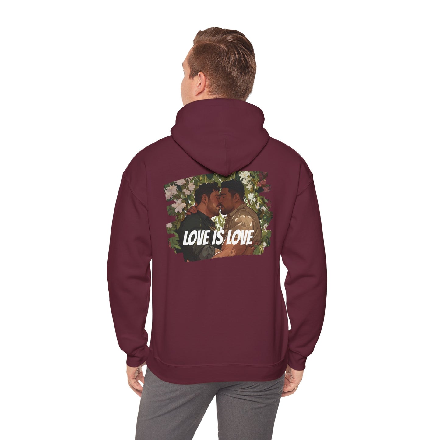 Love Is Love - Bears - Unisex Hoodie - Hoodie - Heather Navy - The Lucky Wombat