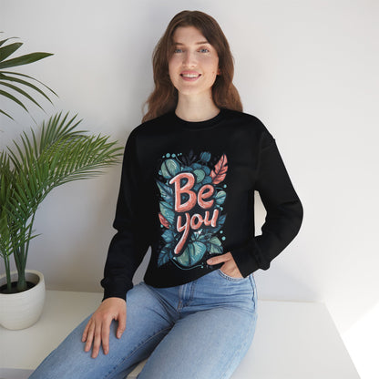 Leaves Be you Unisex Sweatshirt - Sweatshirt - The Lucky Wombat