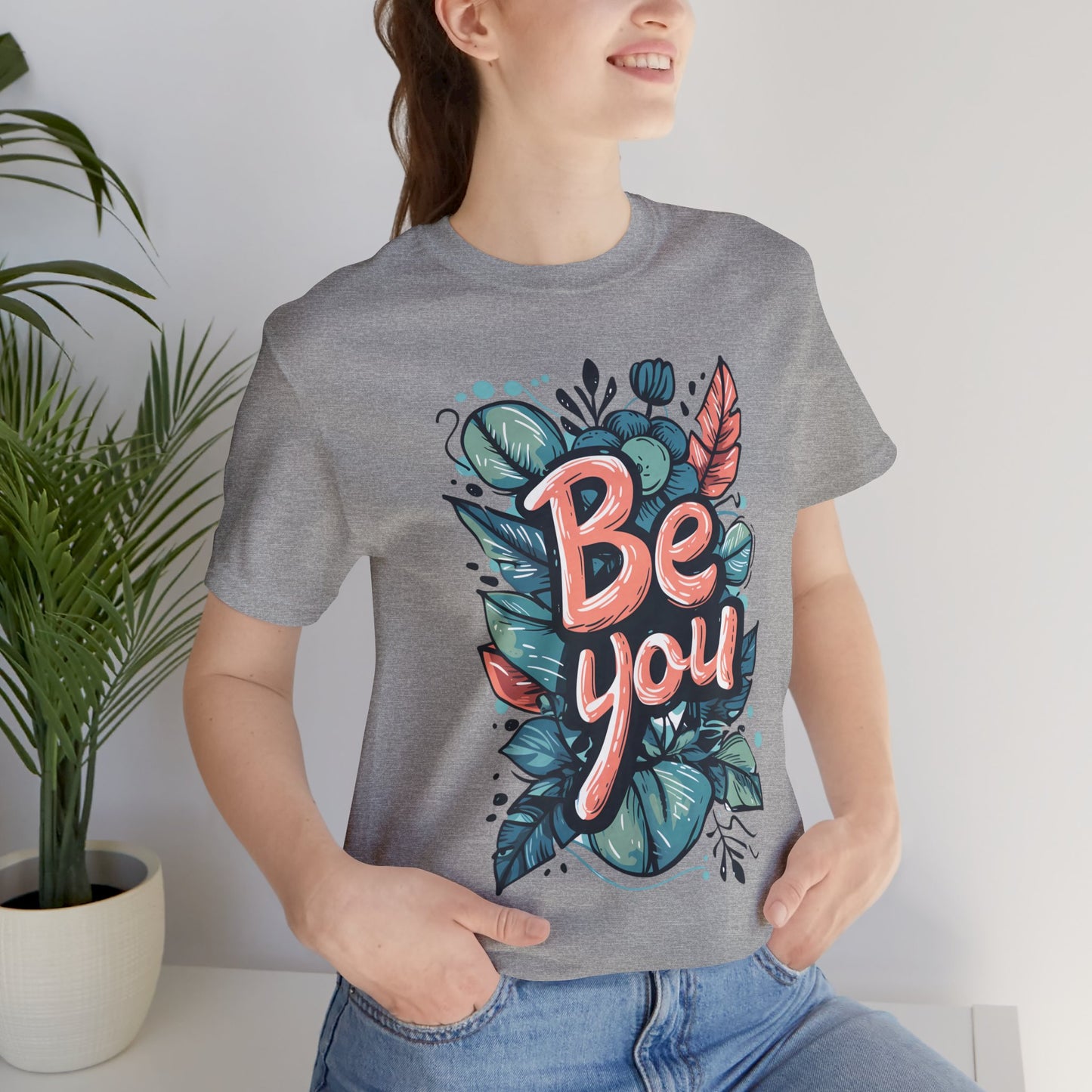 Leaves Be you - Unisex T-shirt - T-Shirt - The Lucky Wombat