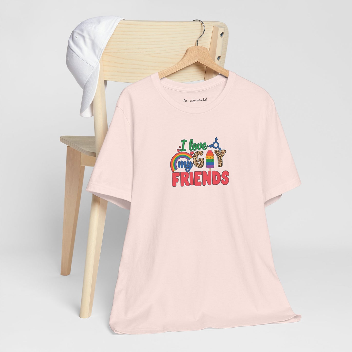 I Love My Gay Friends T-shirt - T-Shirt - Ash The Lucky Wombat