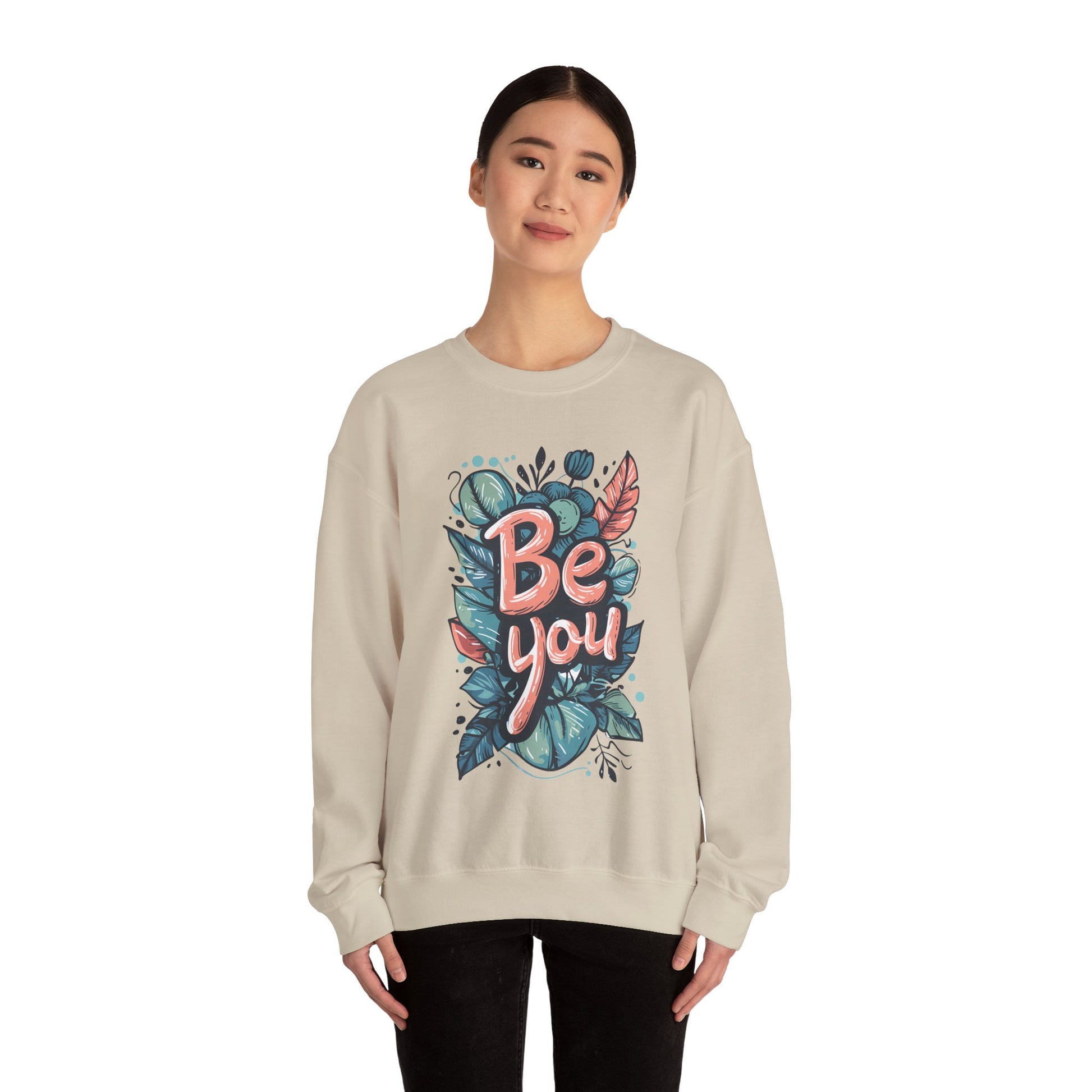 Leaves Be you Unisex Sweatshirt - Sweatshirt - The Lucky Wombat