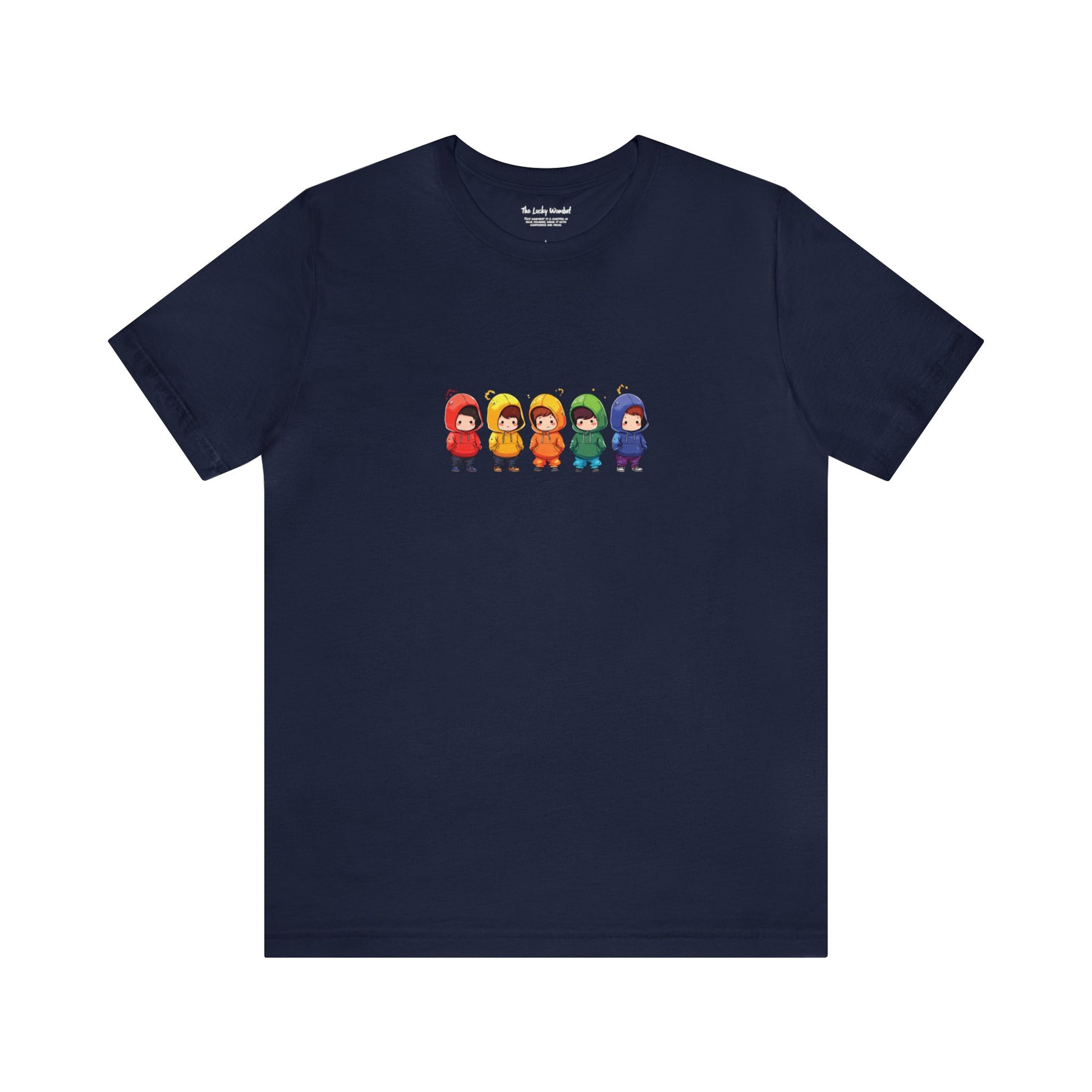Cutties in Hoodies - Unisex T-Shirt - T-Shirt - Navy - The Lucky Wombat