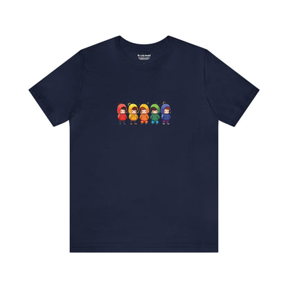 Cutties in Hoodies - Unisex T-Shirt - T-Shirt - Navy - The Lucky Wombat