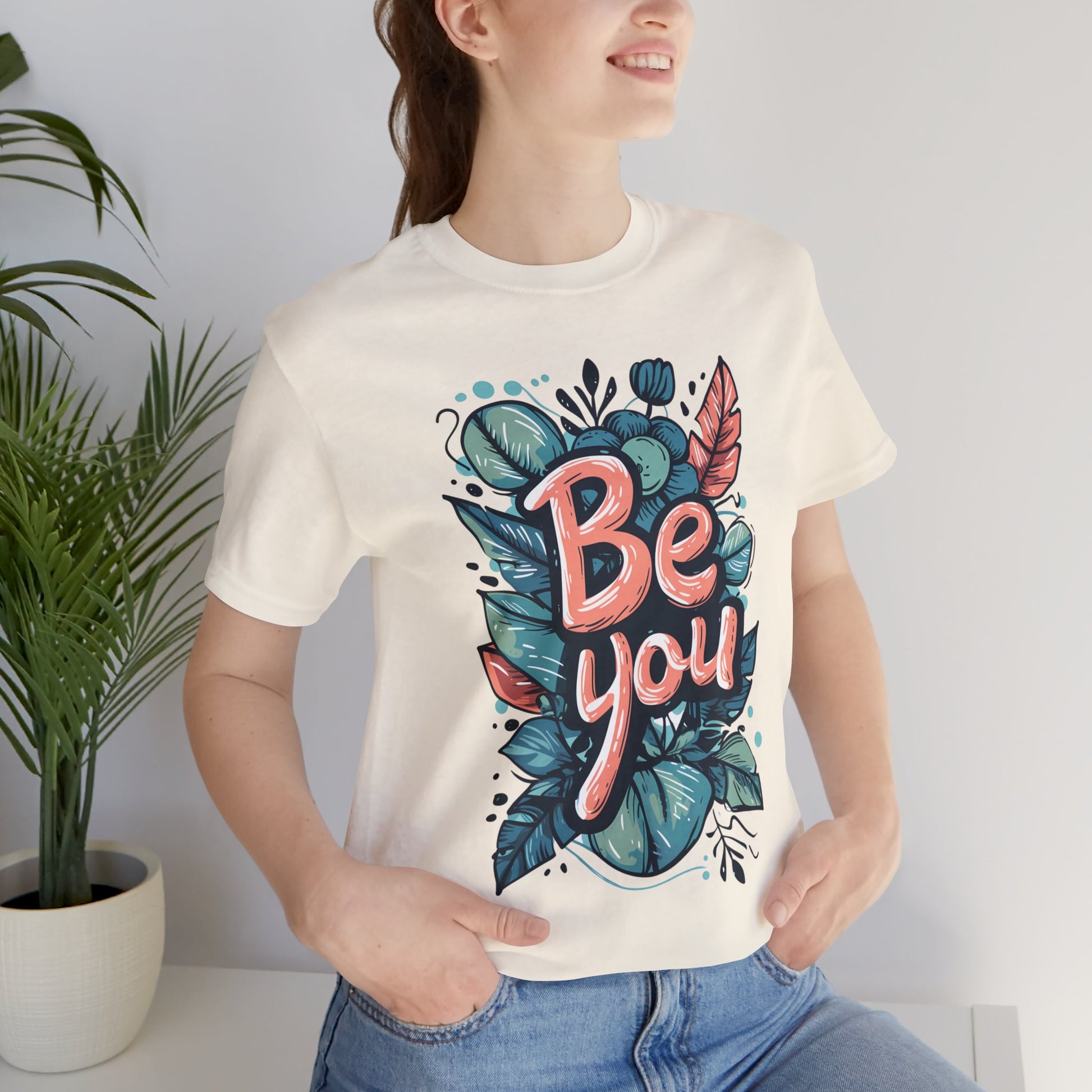 Leaves Be you - Unisex T-shirt - T-Shirt - The Lucky Wombat