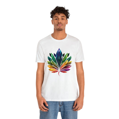 Rainbow-coloured Leaf - Unisex T-shirt