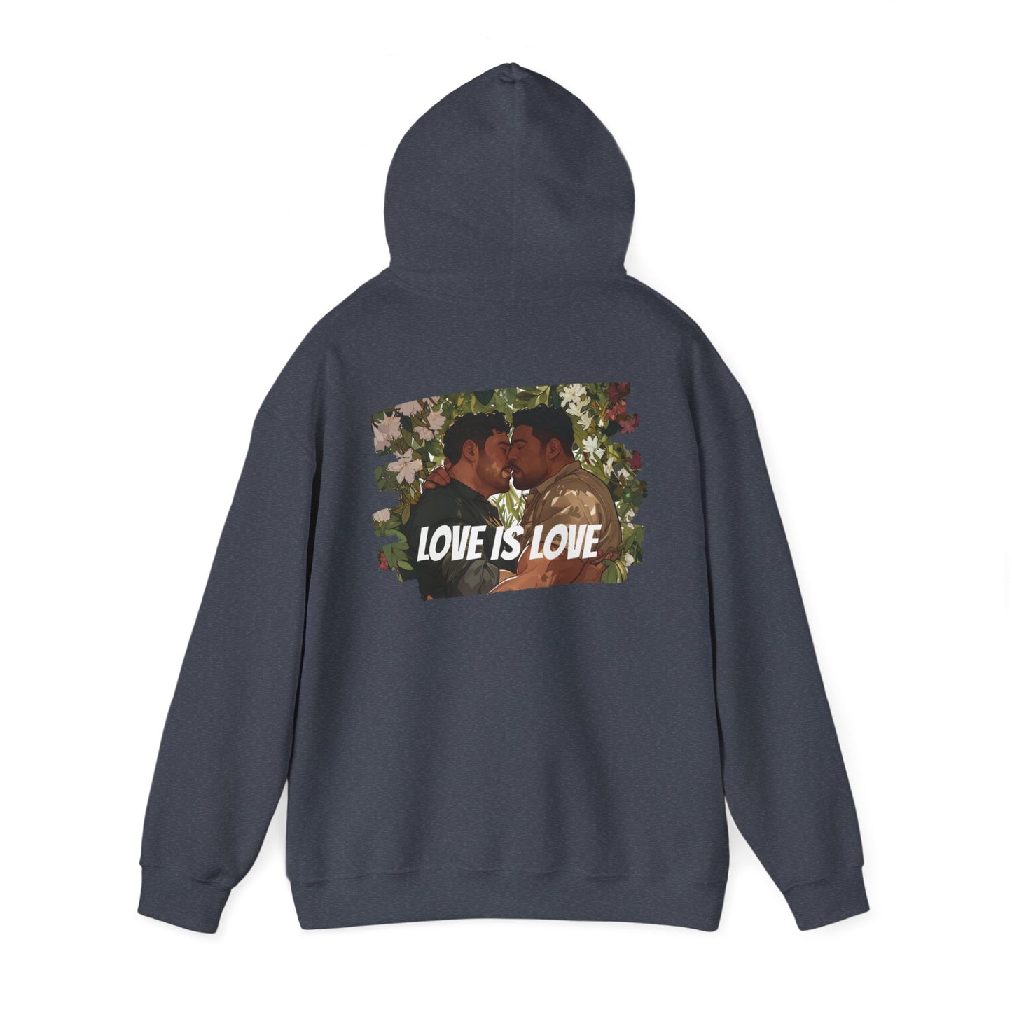 Love Is Love - Bears - Unisex Hoodie - Hoodie - Heather Navy - The Lucky Wombat