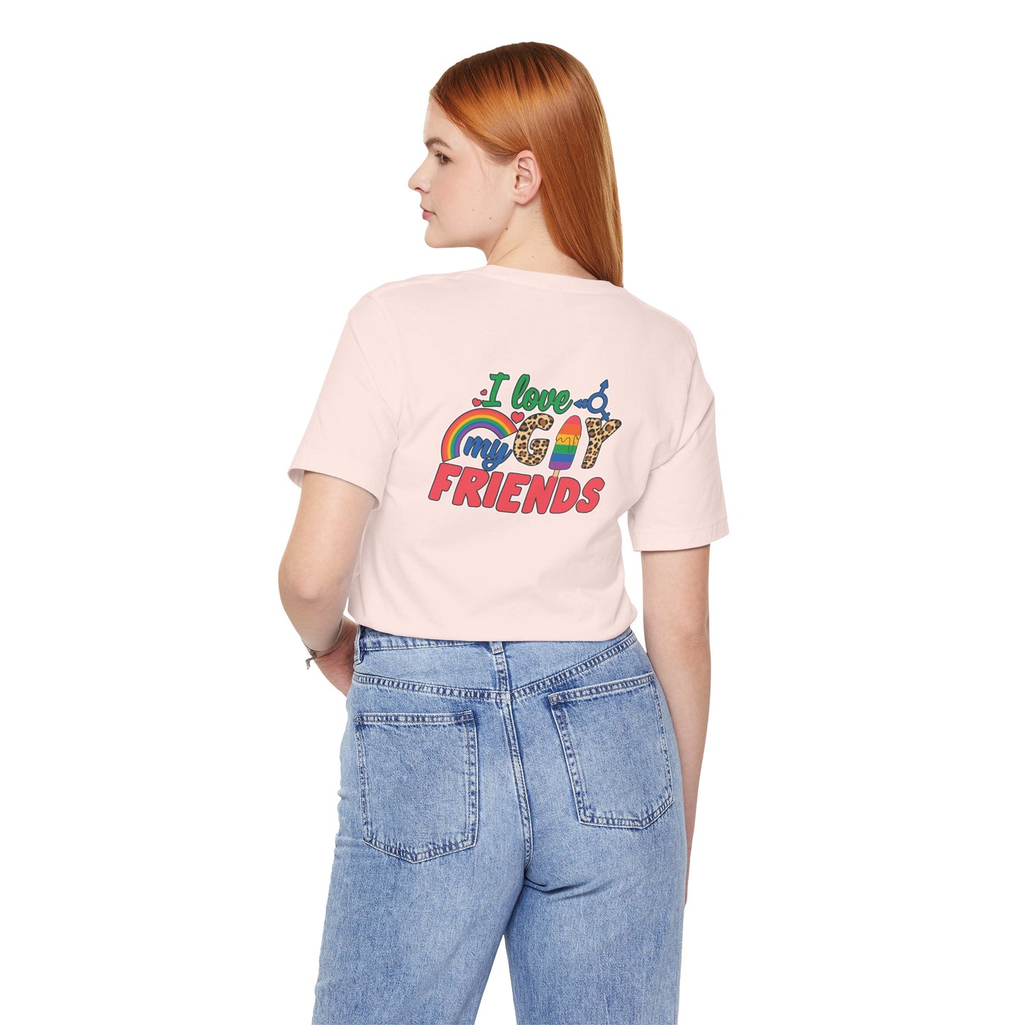 I Love My Gay Friends T-shirt - T-Shirt - Baby Blue The Lucky Wombat