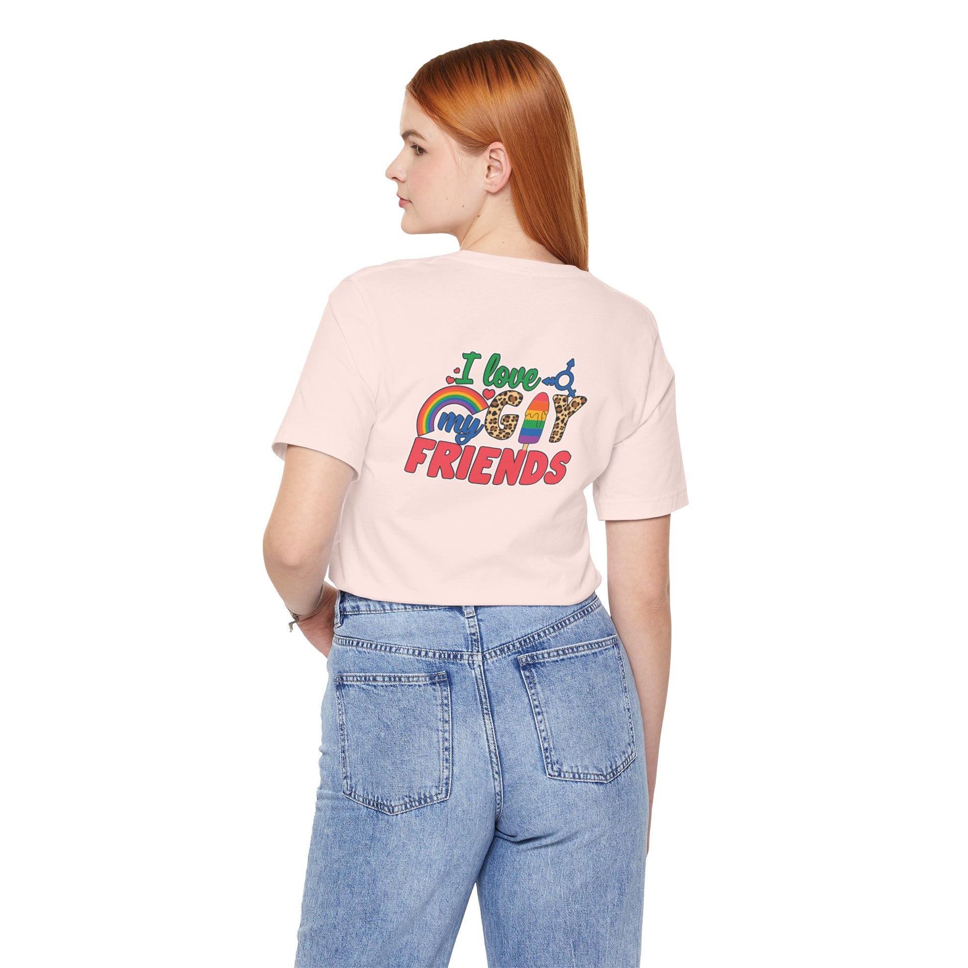 I Love My Gay Friends T-shirt - T-Shirt - Baby Blue The Lucky Wombat