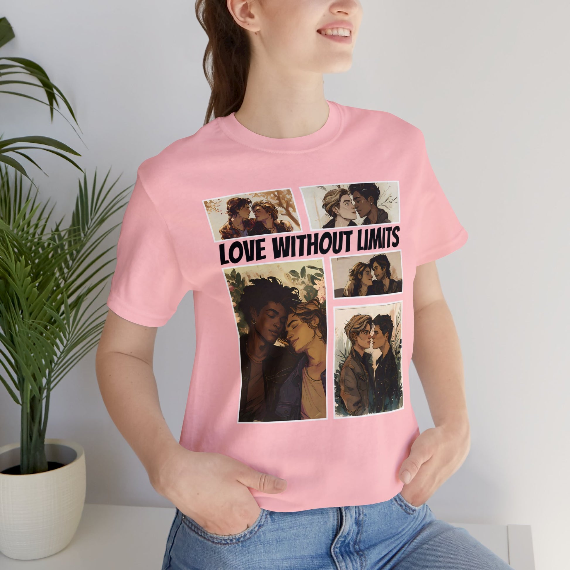 Love Without Limits - Boys - Unisex T-Shirt - T-Shirt - Pink | The Lucky Wombat