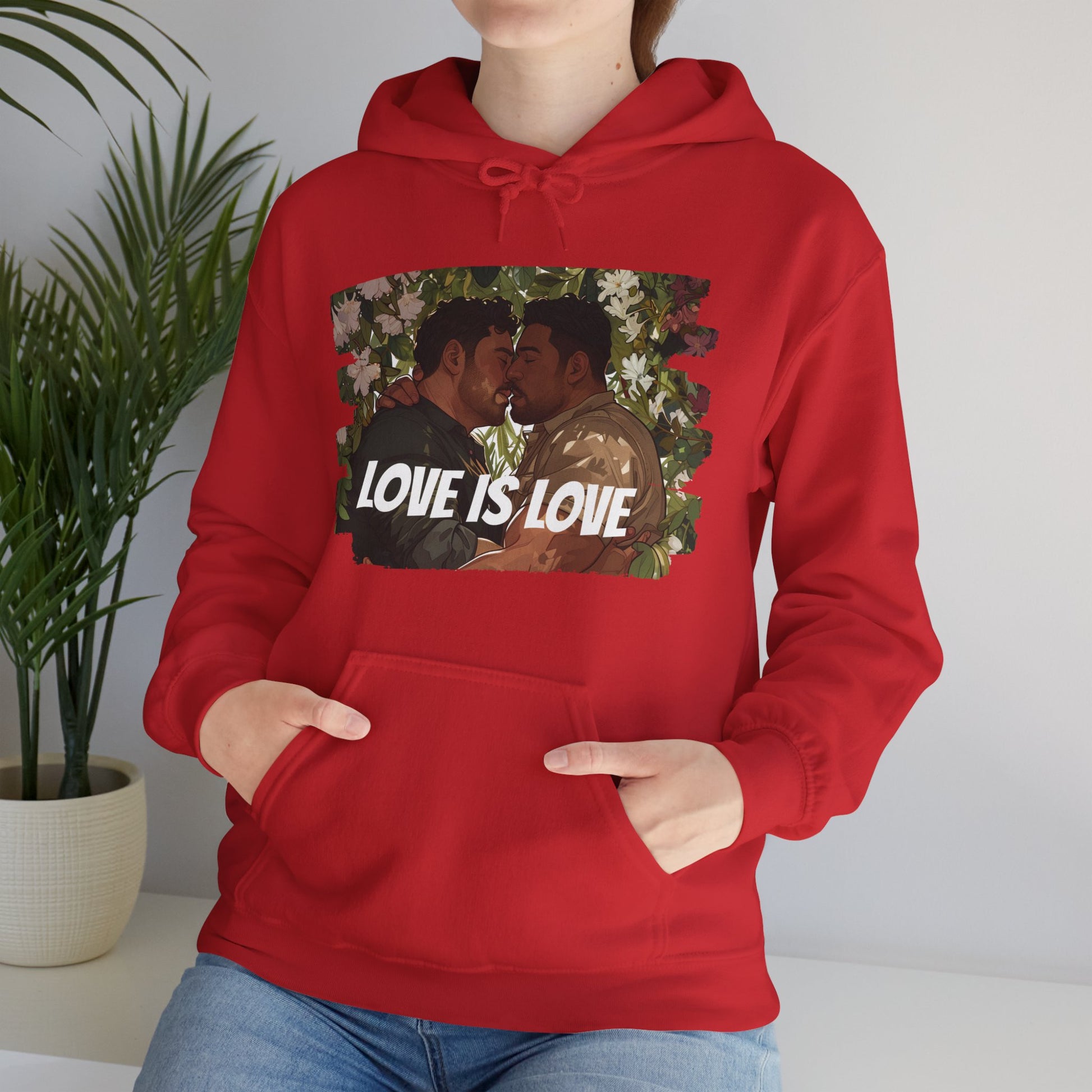 Love Is Love - Bears - Unisex Hoodie - Hoodie - Heather Navy - The Lucky Wombat