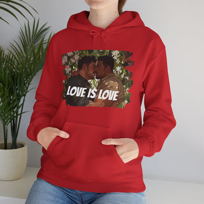 Love Is Love - Bears - Unisex Hoodie - Hoodie - Heather Navy - The Lucky Wombat