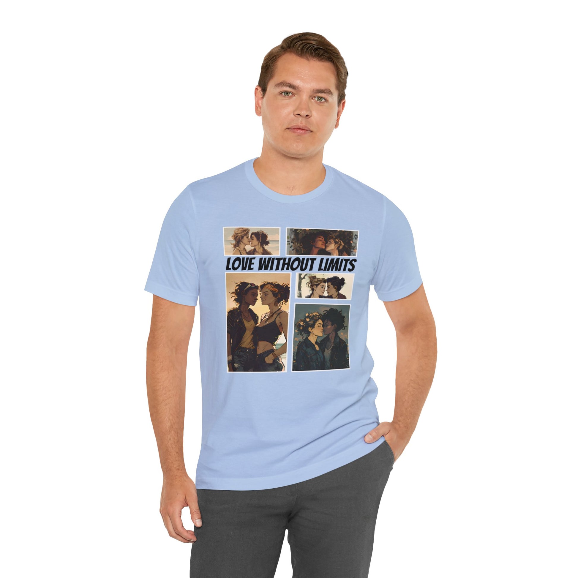 Love Without Limits - Girls - Unisex T-Shirt - T-Shirt - Baby Blue - | The Lucky Wombat