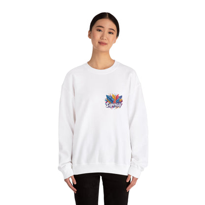 Supergay | heart - side print - Unisex Sweatshirt - Sweatshirt - The Lucky Wombat