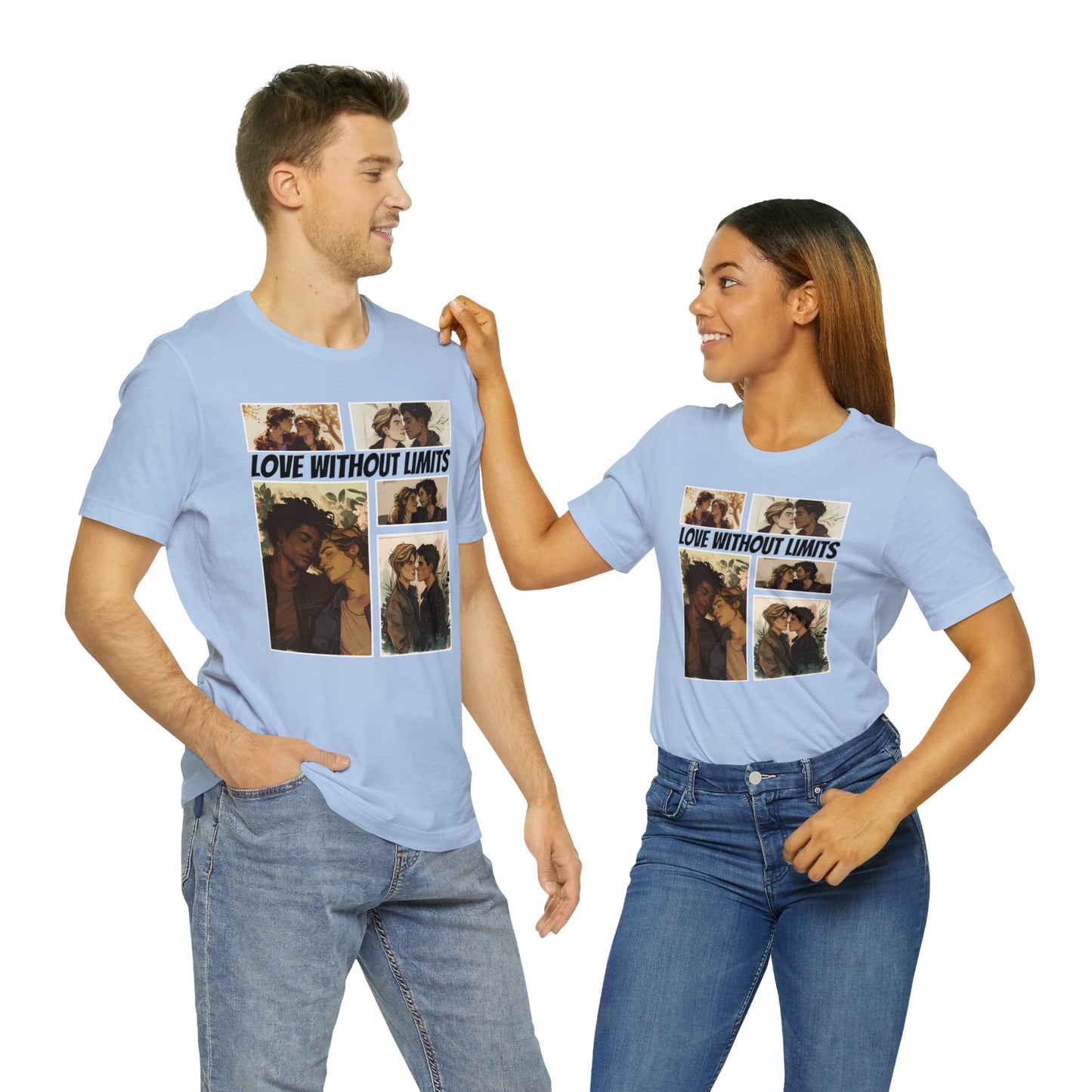 Love Without Limits - Boys - Unisex T-Shirt - T-Shirt - Baby Blue | The Lucky Wombat