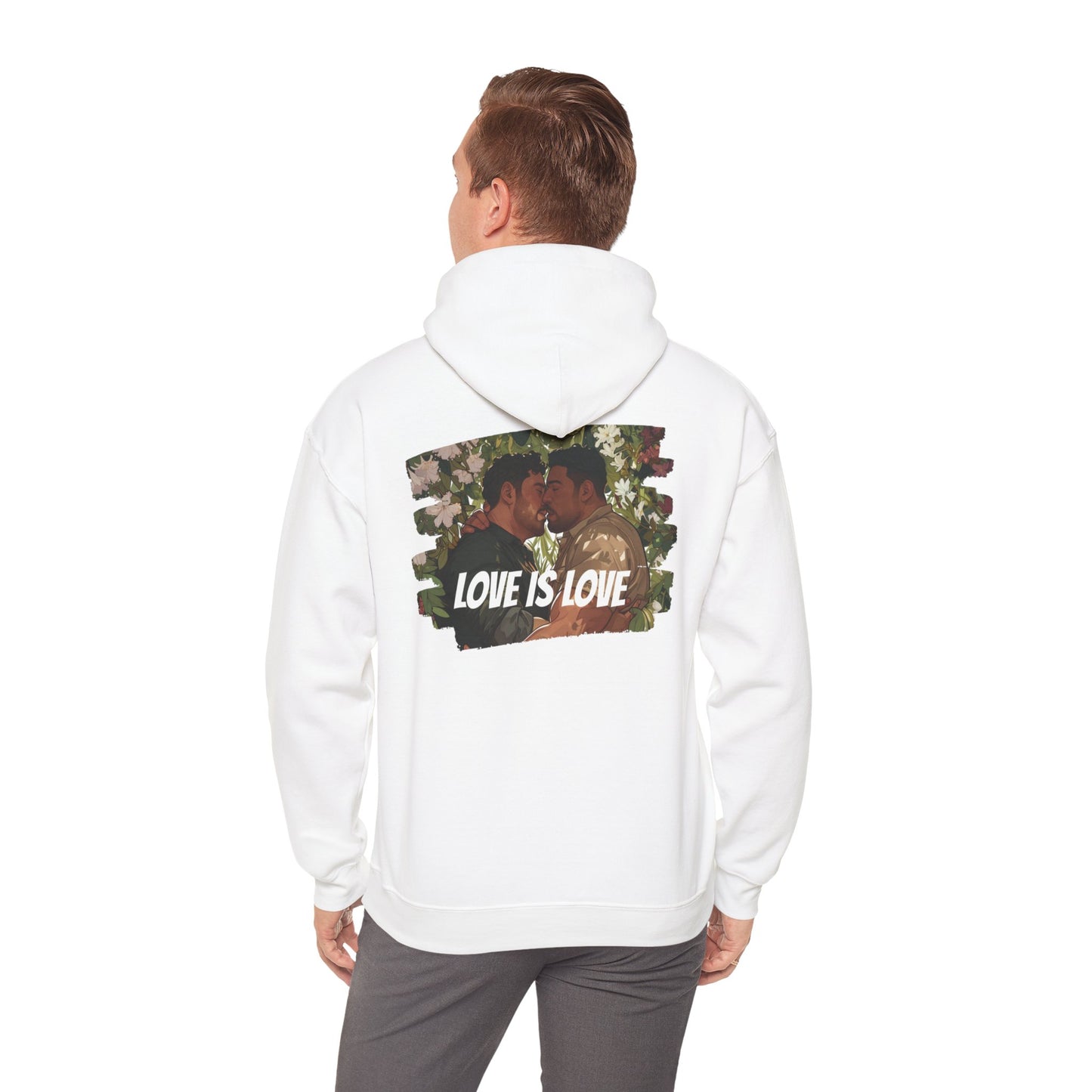 Love Is Love - Bears - Unisex Hoodie - Hoodie - Heather Navy - The Lucky Wombat