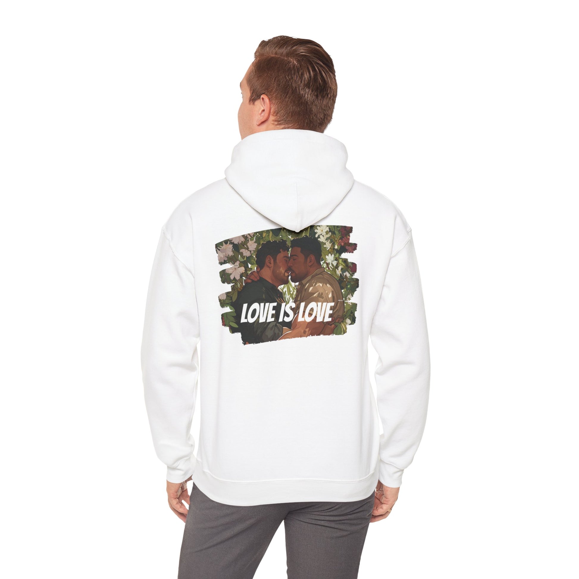 Love Is Love - Bears - Unisex Hoodie - Hoodie - Heather Navy - The Lucky Wombat