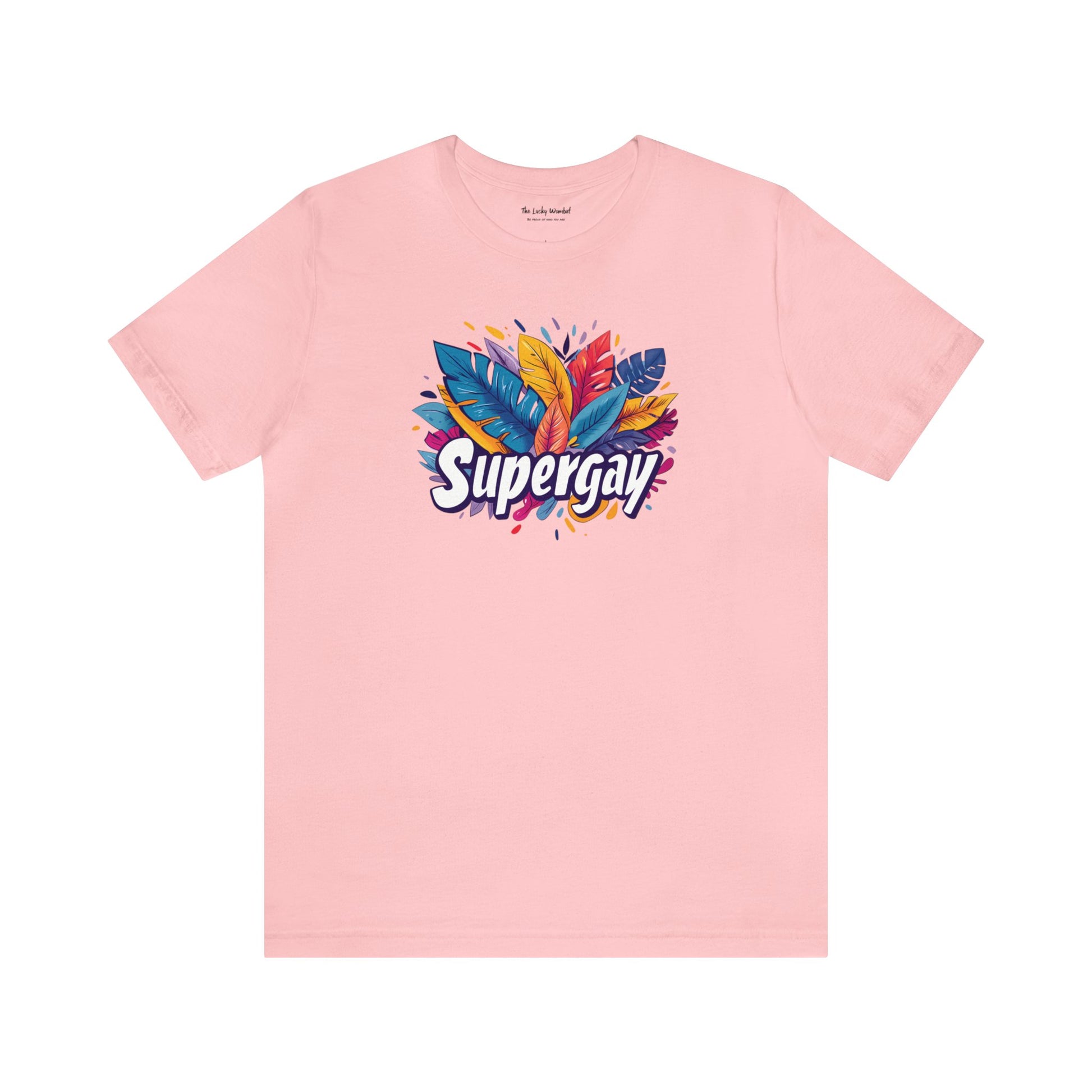Supergay Unisex T-shirt - T-Shirt - Pink - S - The Lucky Wombat