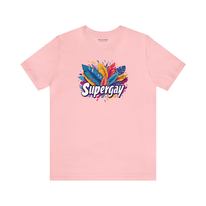 Supergay Unisex T-shirt - T-Shirt - Pink - S - The Lucky Wombat