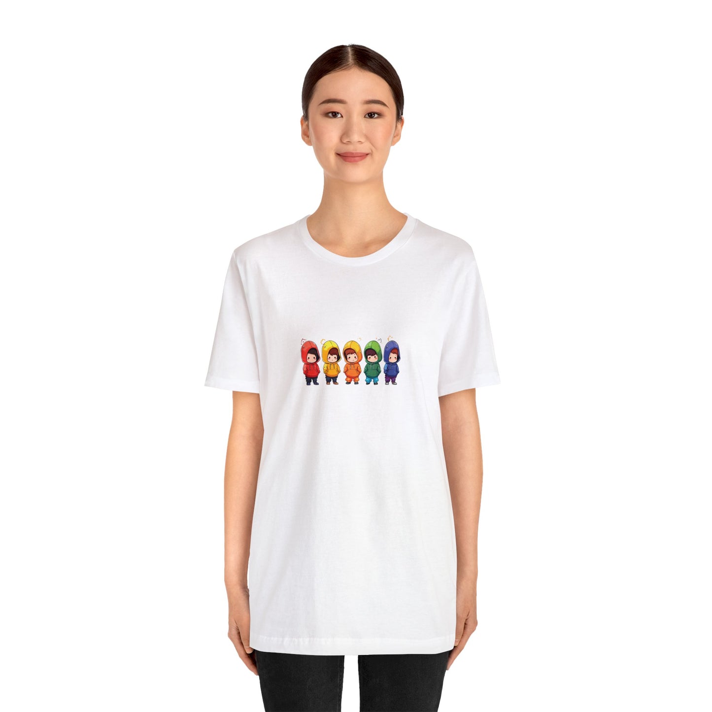 Cutties in Hoodies - Unisex T-Shirt - T-Shirt - White - The Lucky Wombat