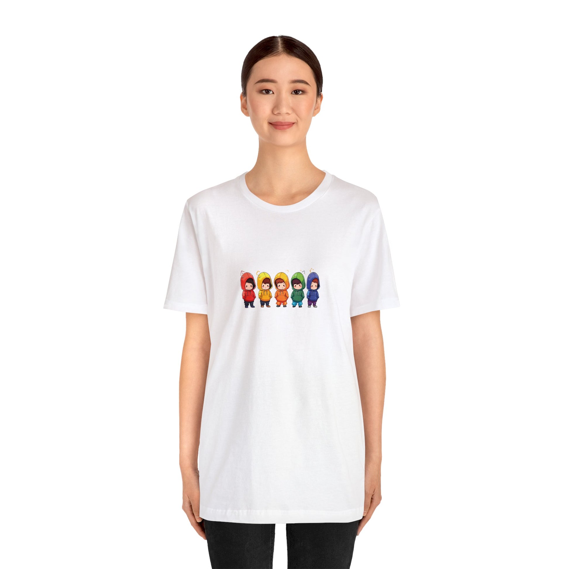 Cutties in Hoodies - Unisex T-Shirt - T-Shirt - White - The Lucky Wombat