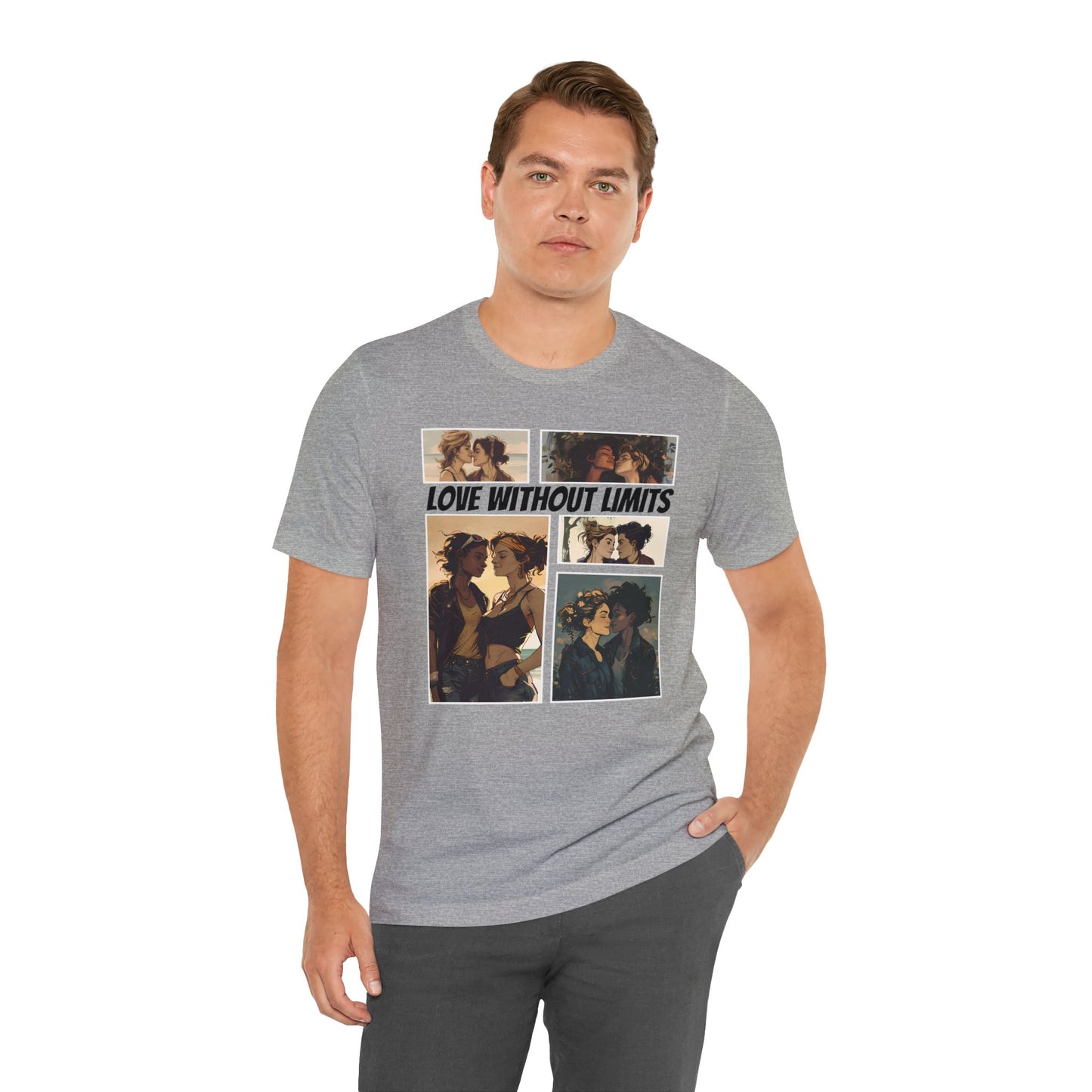 Love Without Limits - Girls - Unisex T-Shirt - T-Shirt - Athletic Heather - | The Lucky Wombat
