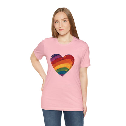 Cartoon Rainbow Heart - Unisex T-shirt