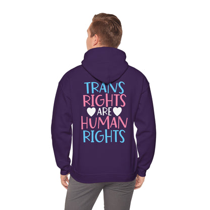 Trans Rights are Human Rights Hoodie - Hoodie - The Lucky Wombat