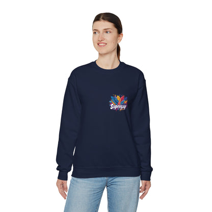 Supergay | heart - side print - Unisex Sweatshirt - Sweatshirt - The Lucky Wombat