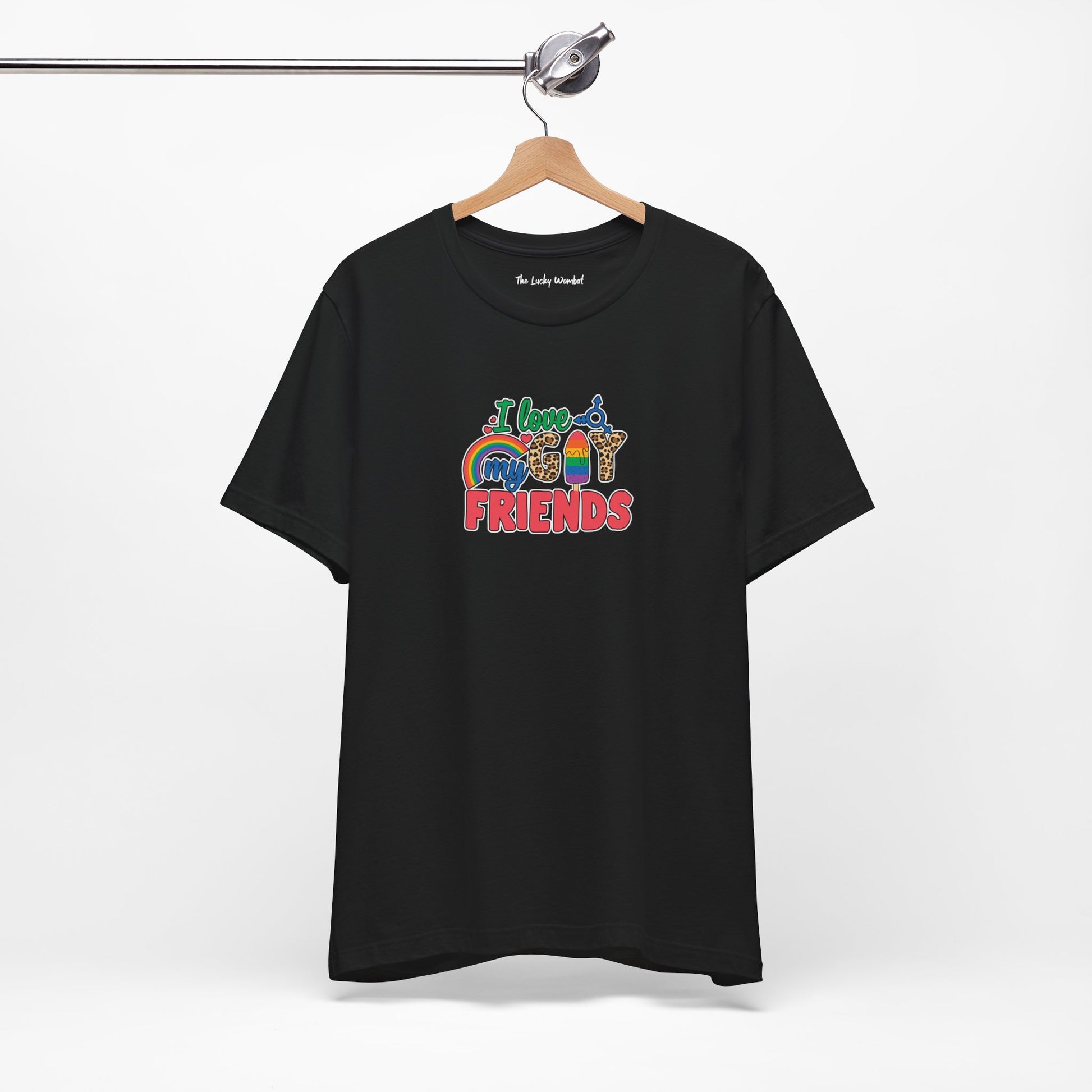 I Love My Gay Friends T-shirt - T-Shirt - Baby Blue The Lucky Wombat