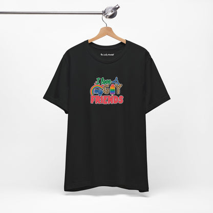 I Love My Gay Friends T-shirt - T-Shirt - Baby Blue The Lucky Wombat