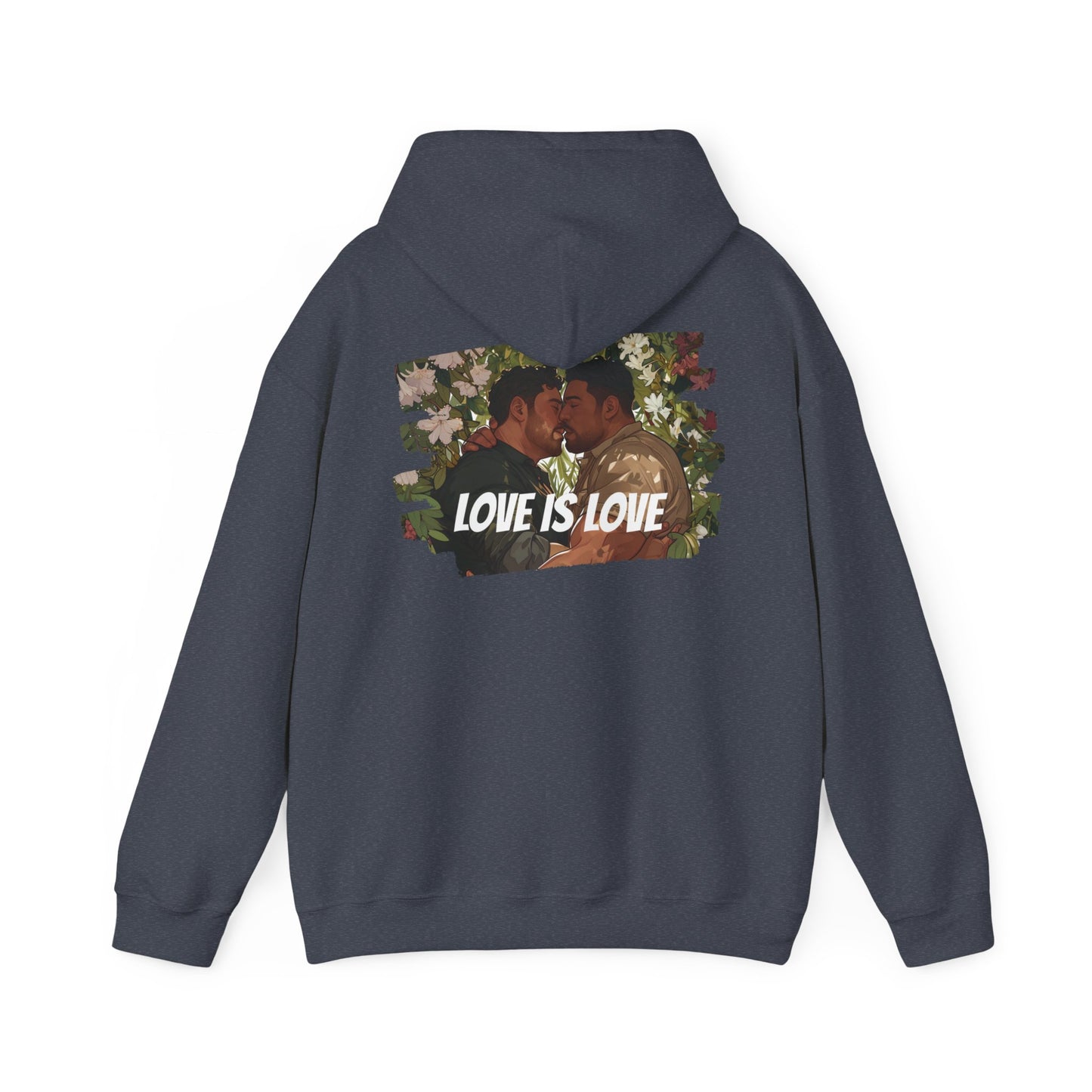 Love Is Love - Bears - Unisex Hoodie - Hoodie - Heather Navy - The Lucky Wombat