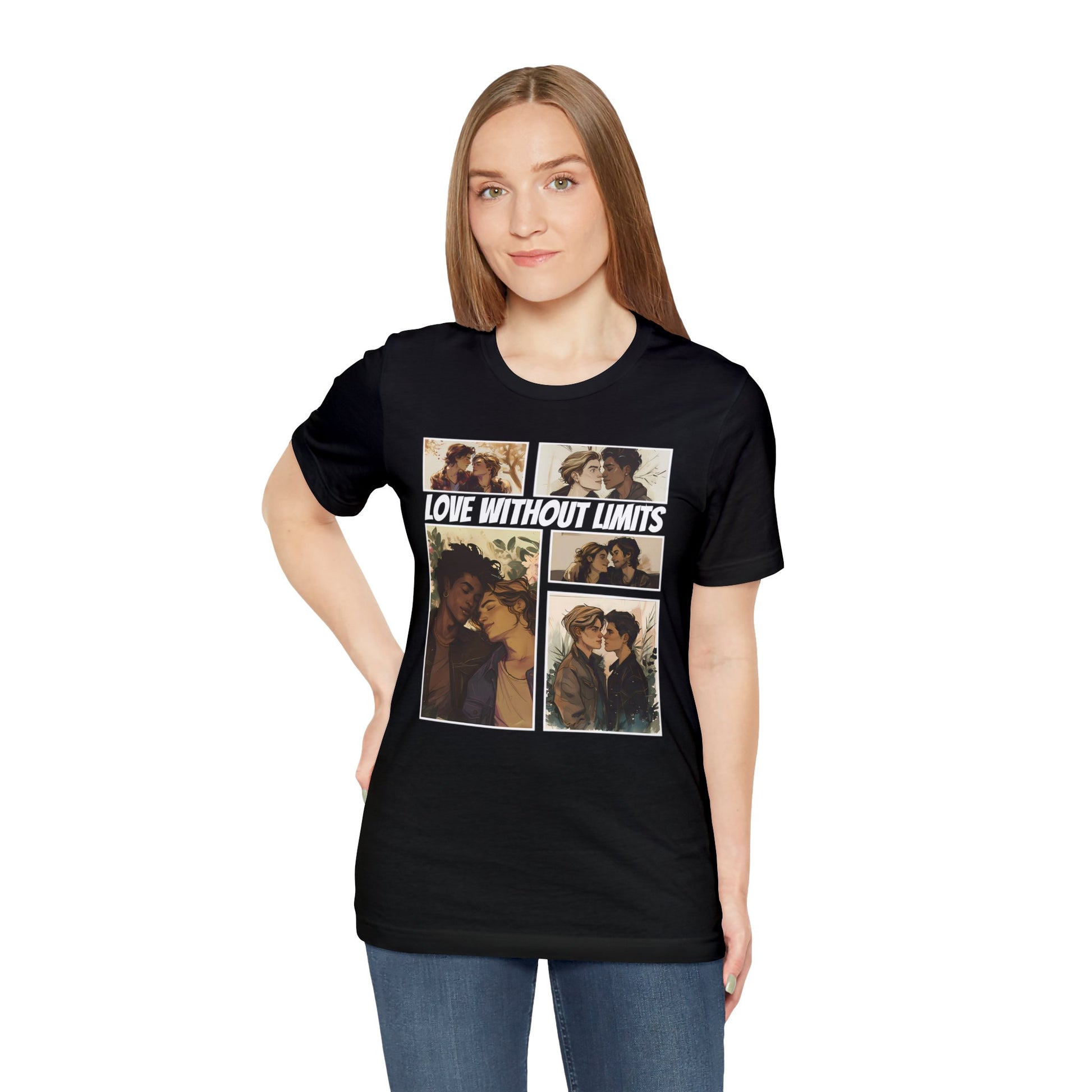 Love Without Limits - Boys - Unisex T-Shirt - T-Shirt - Black The Lucky Wombat