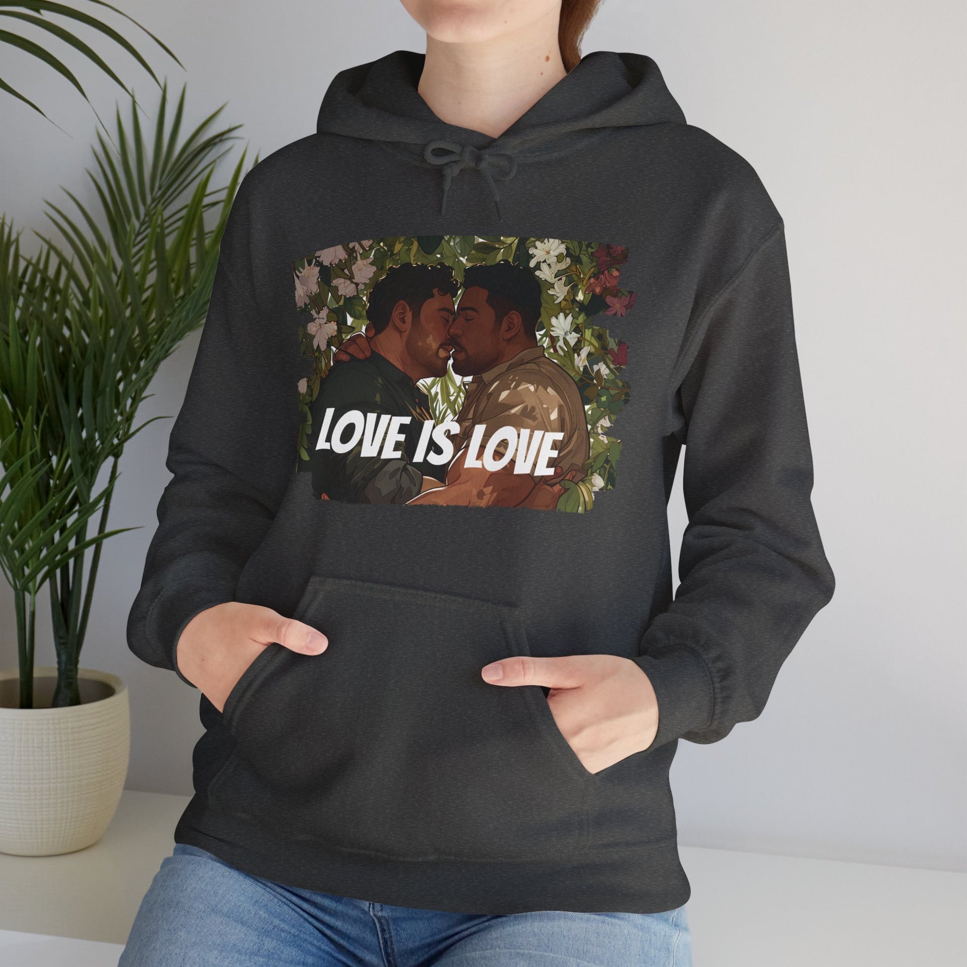 Love Is Love - Bears - Unisex Hoodie - Hoodie - Heather Navy - The Lucky Wombat