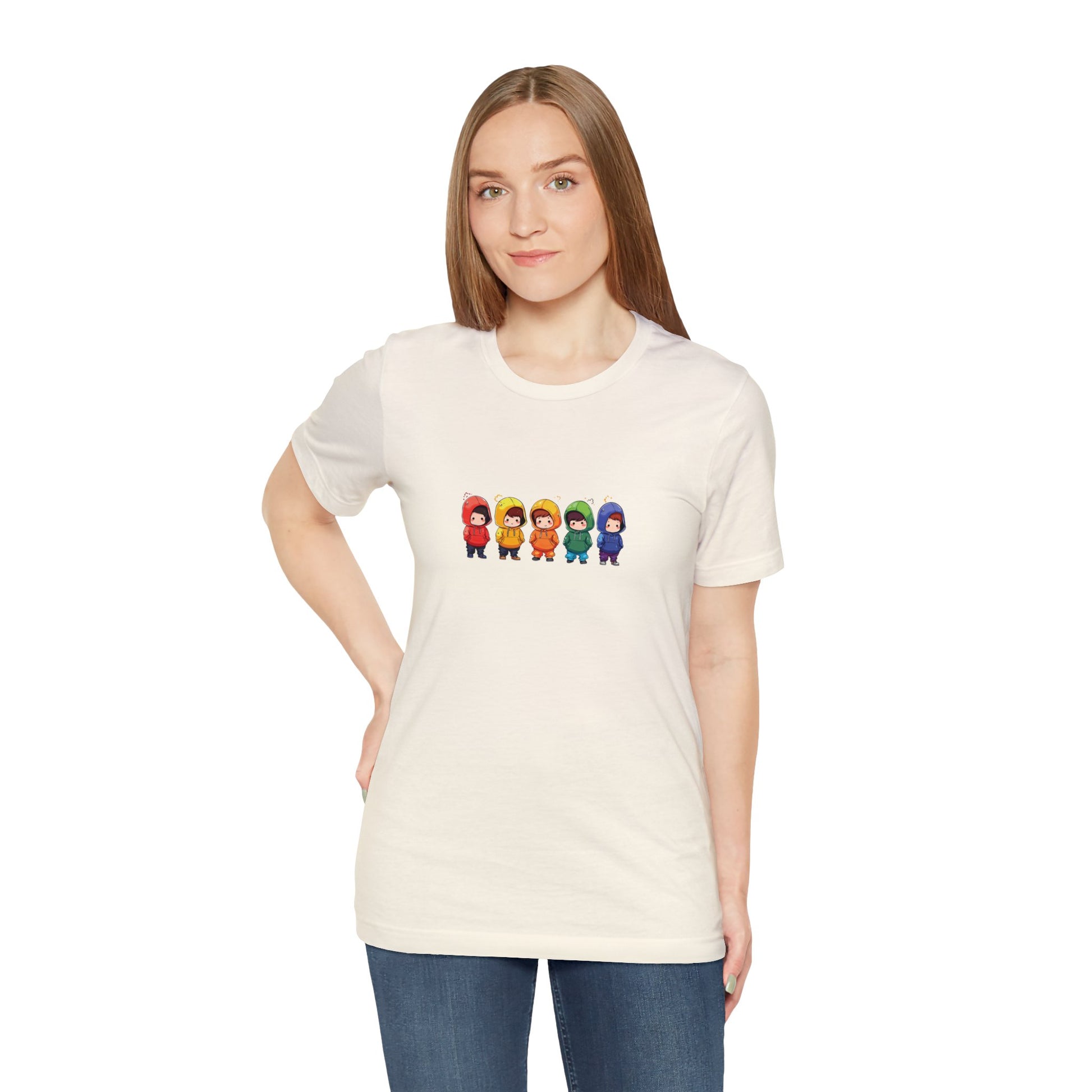 Cutties in Hoodies - Unisex T-Shirt - T-Shirt - Natural -  The Lucky Wombat