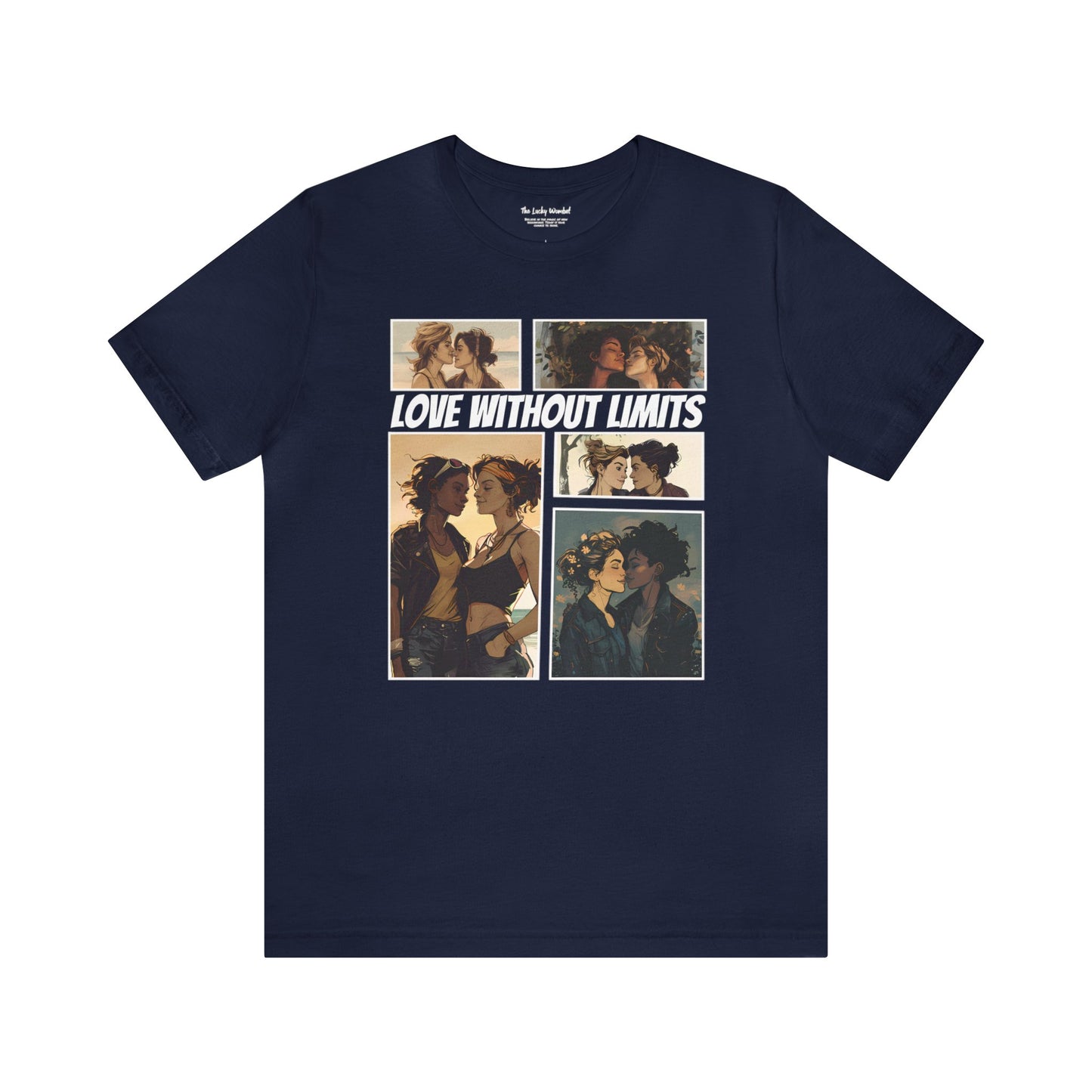 Love Without Limits - Girls - Unisex T-Shirt - T-Shirt - Navy - | The Lucky Wombat