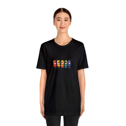 Cutties in Hoodies - Unisex T-Shirt - T-Shirt - Black - The Lucky Wombat