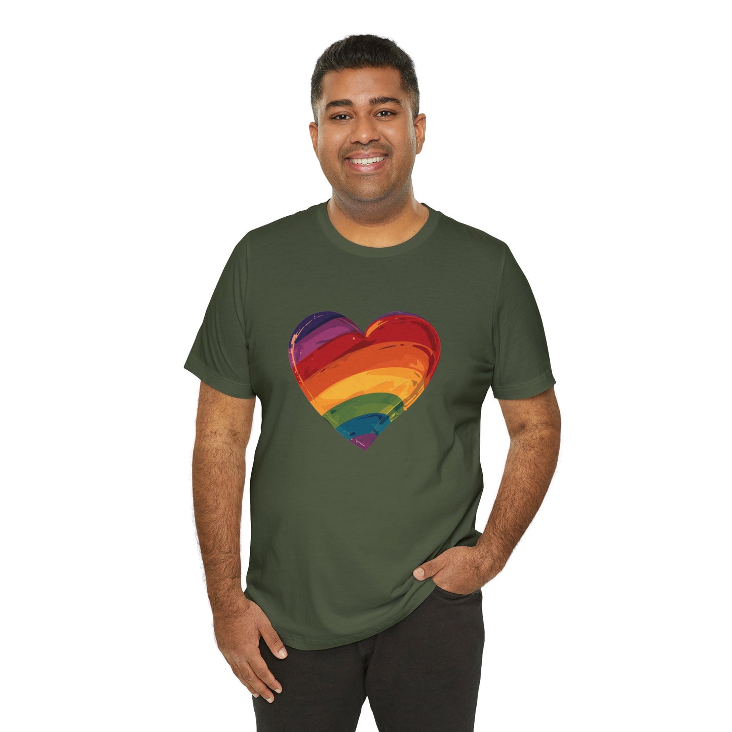 Cartoon Rainbow Heart - Unisex T-shirt