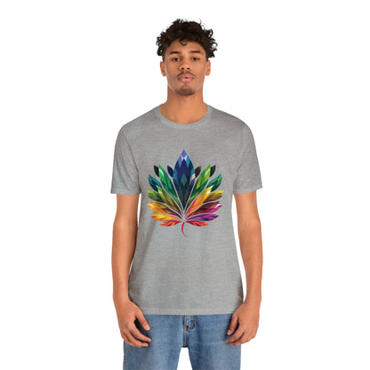 Rainbow-coloured Leaf - Unisex T-shirt