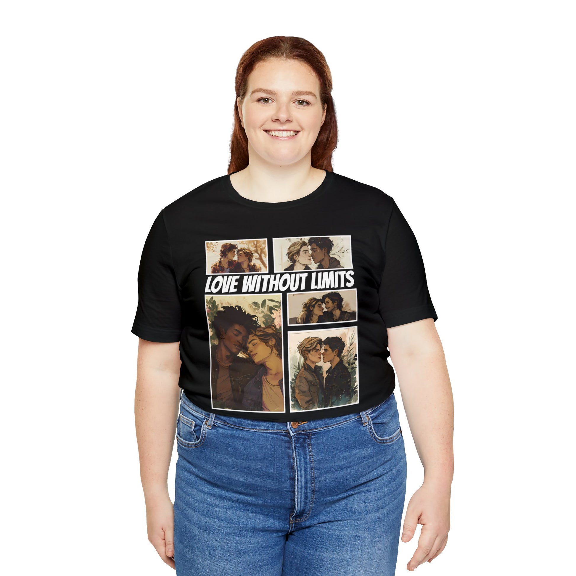Love Without Limits - Boys - Unisex T-Shirt - T-Shirt - Black The Lucky Wombat