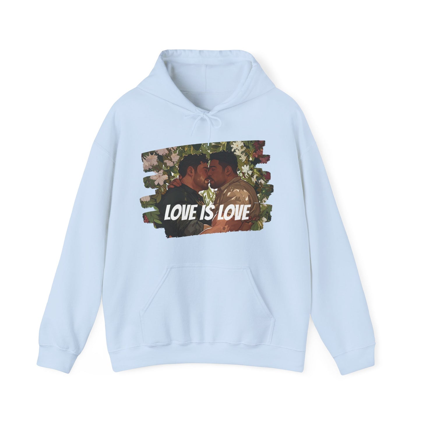 Love Is Love - Bears - Unisex Hoodie - Hoodie - Light Blue - The Lucky Wombat