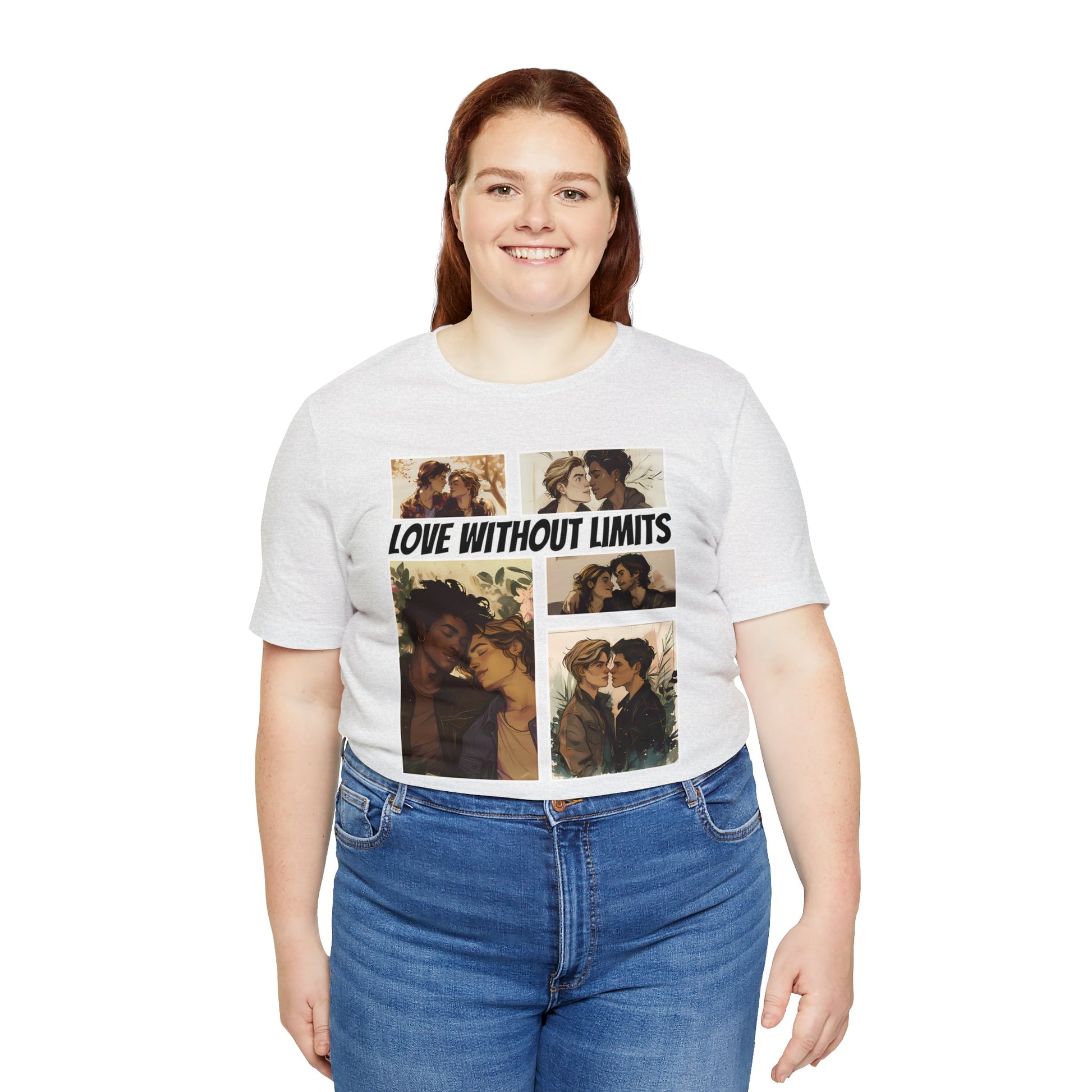Love Without Limits - Boys - Unisex T-Shirt - T-Shirt - Ash The Lucky Wombat