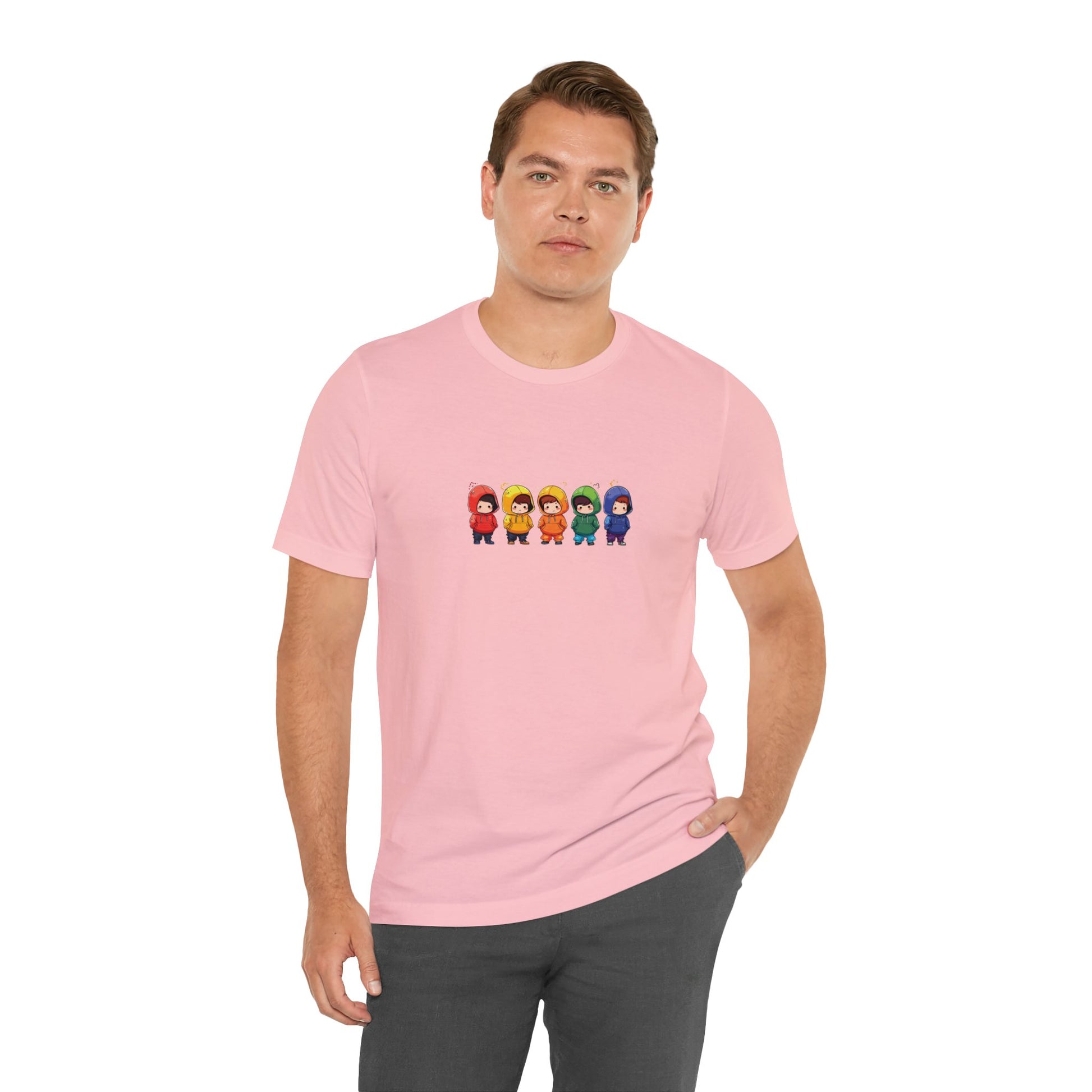 Cutties in Hoodies - Unisex T-Shirt - T-Shirt - Pink - The Lucky Wombat