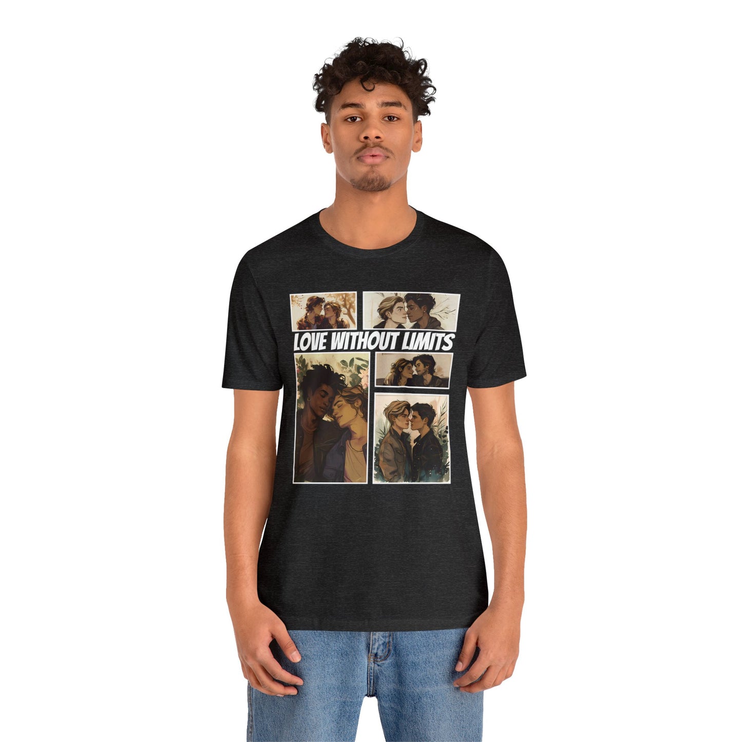 Love Without Limits - Boys - Unisex T-Shirt - T-Shirt - Dark Grey Heather The Lucky Wombat