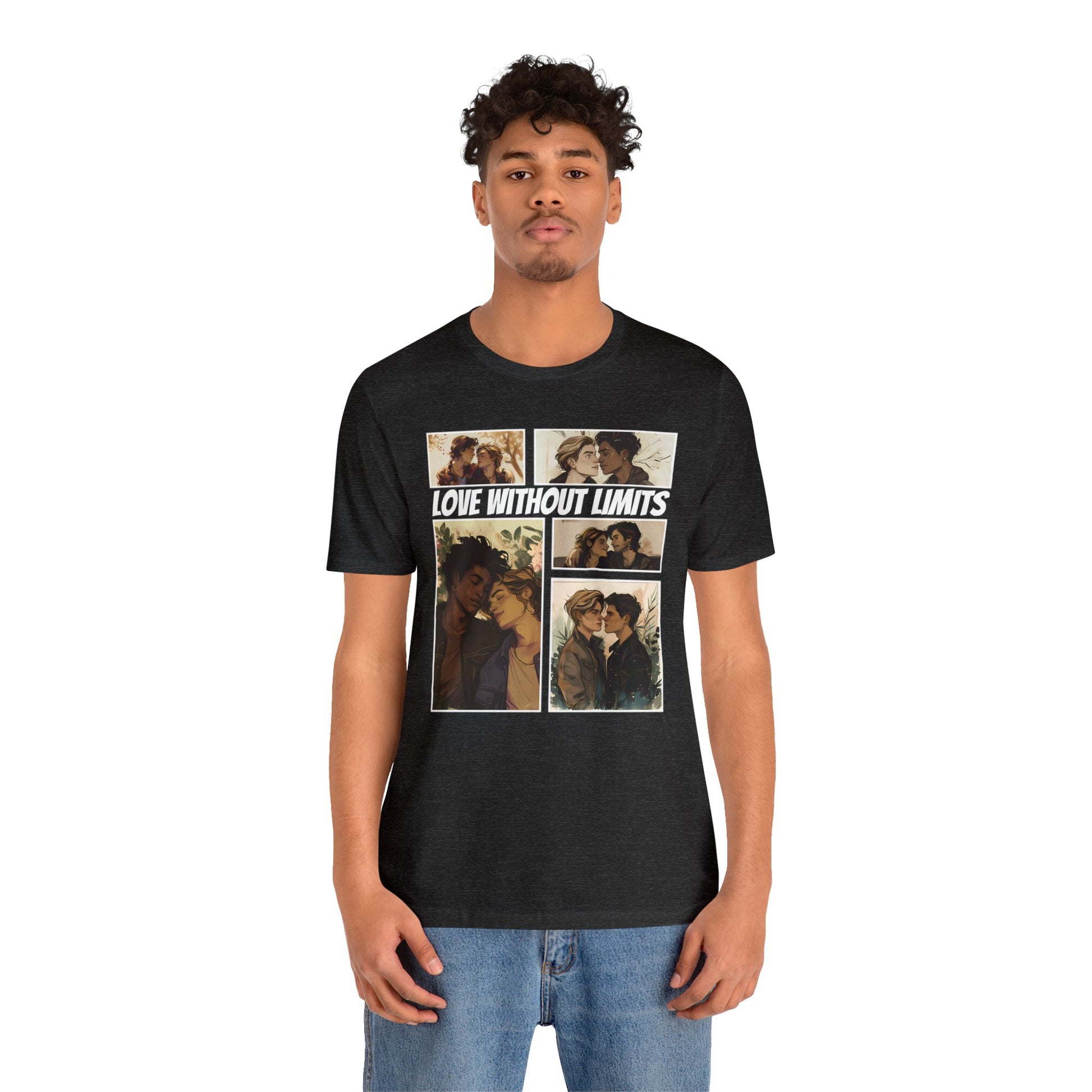 Love Without Limits - Boys - Unisex T-Shirt - T-Shirt - Dark Grey Heather The Lucky Wombat