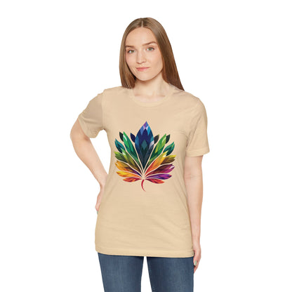 Rainbow-coloured Leaf - Unisex T-shirt