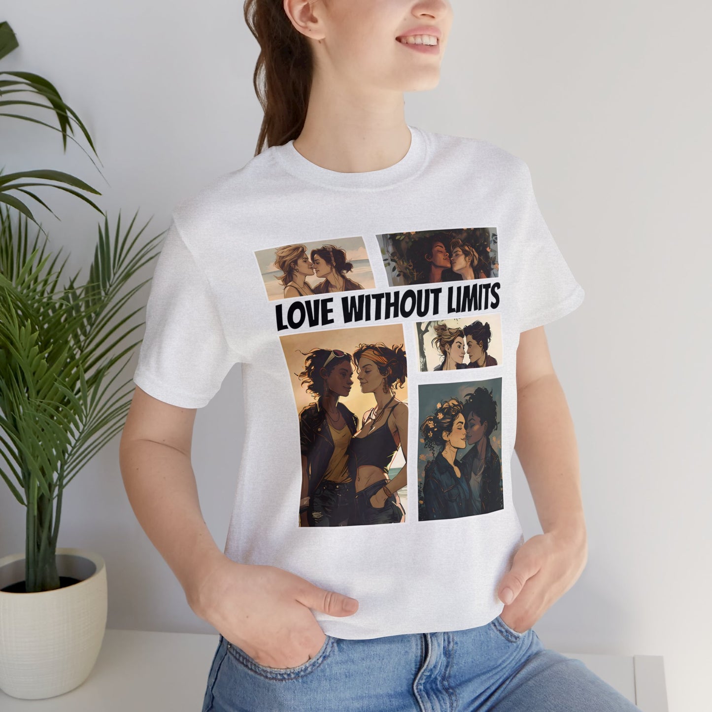 Love Without Limits - Girls - Unisex T-Shirt - T-Shirt - Ash - | The Lucky Wombat