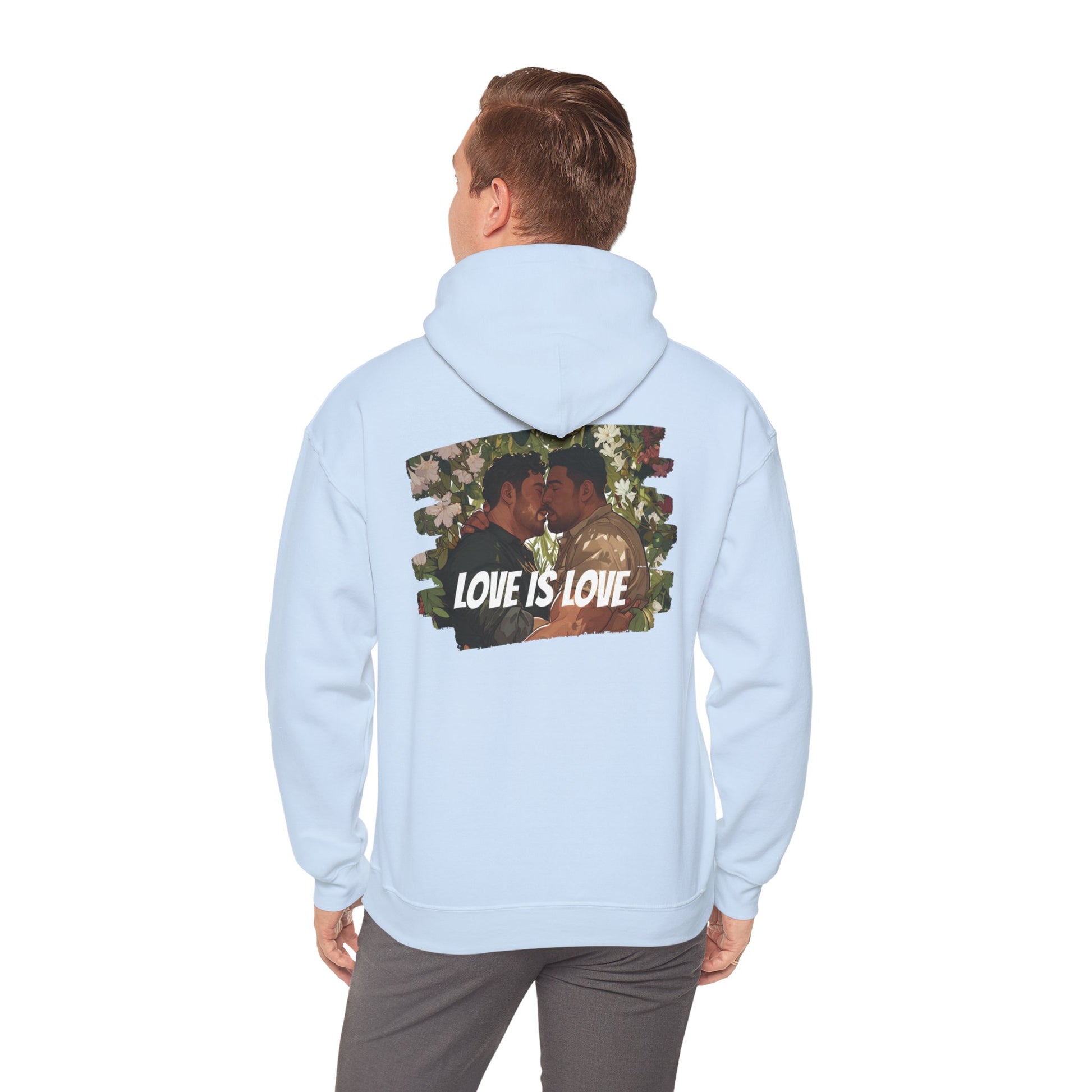 Love Is Love - Bears - Unisex Hoodie - Hoodie - Heather Navy - The Lucky Wombat