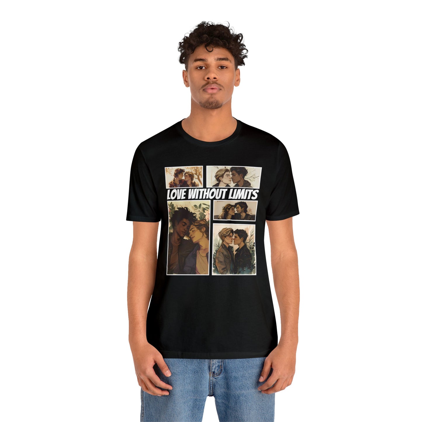 Love Without Limits - Boys - Unisex T-Shirt - T-Shirt - Black The Lucky Wombat
