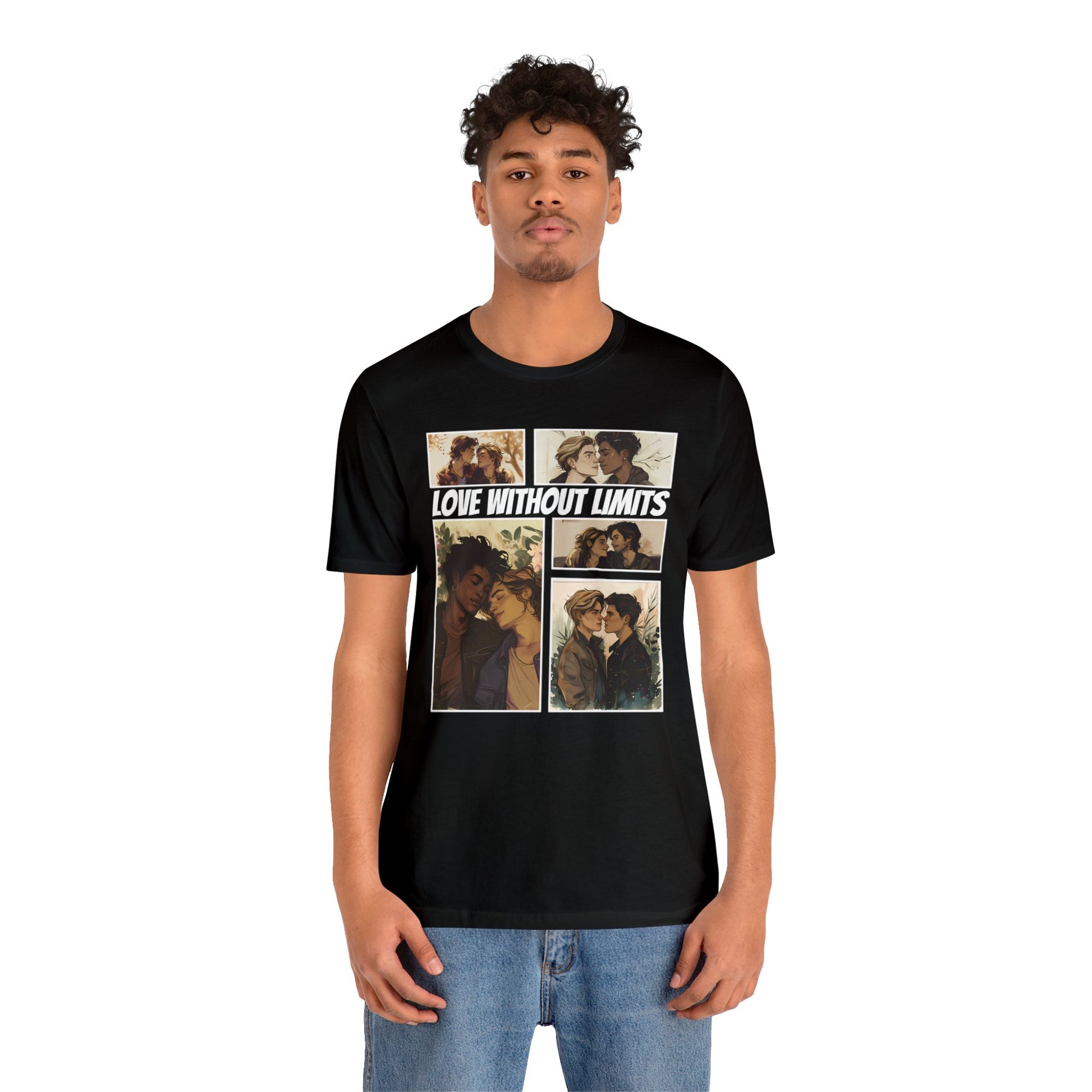 Love Without Limits - Boys - Unisex T-Shirt - T-Shirt - Black The Lucky Wombat