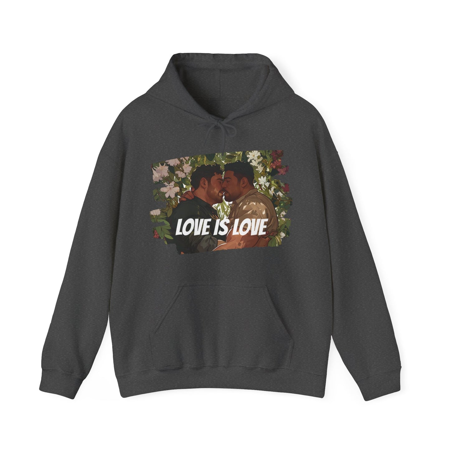 Love Is Love - Bears - Unisex Hoodie - Hoodie - Dark Heather - The Lucky Wombat